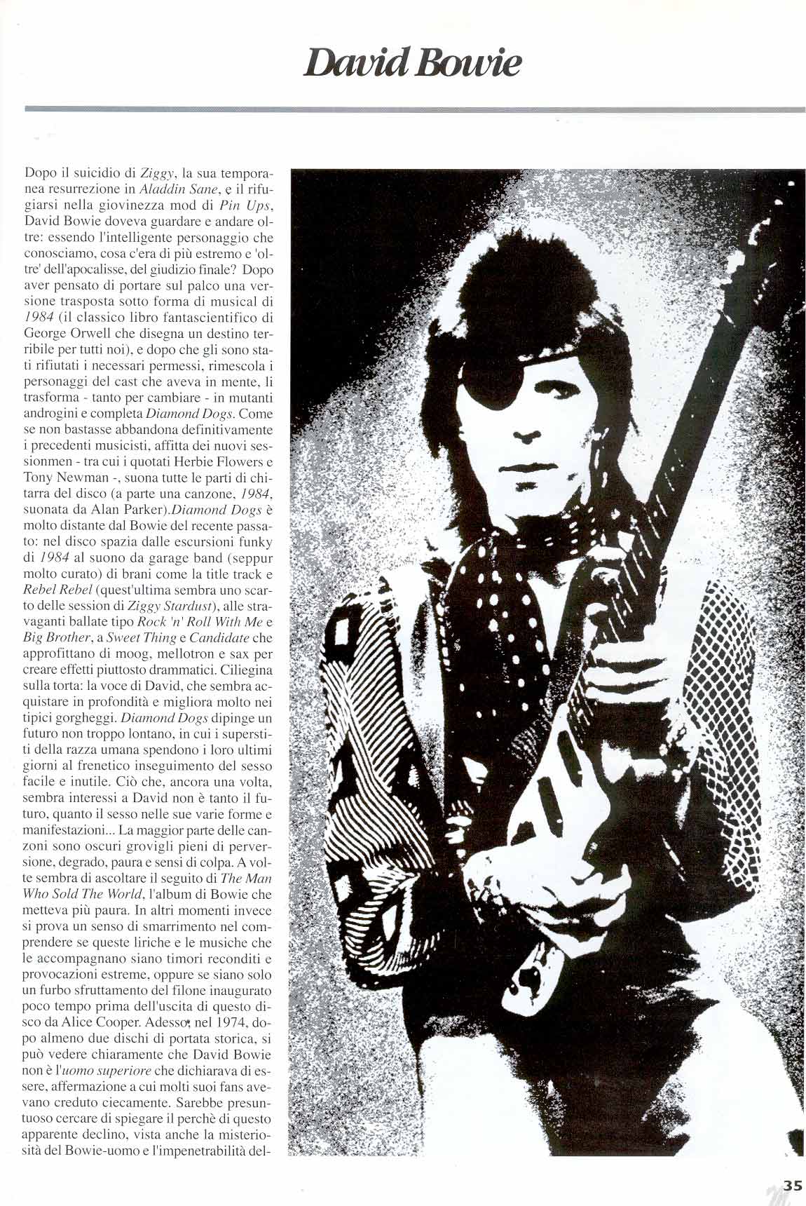 David Bowie, Musicbox, n. 0, ottobre-dicembre 2000 13