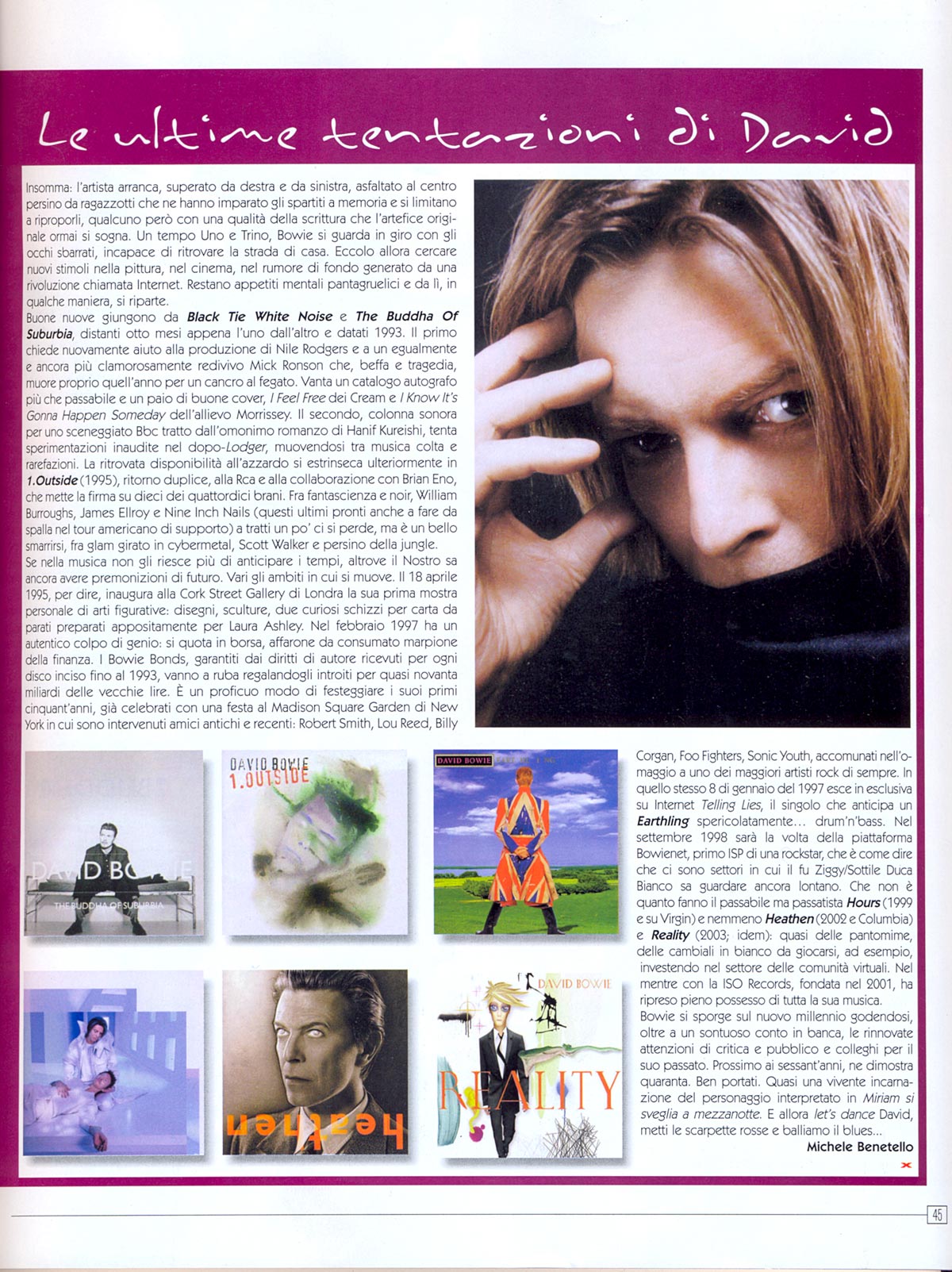 Bowie Stampa Mucchio Extra 2006