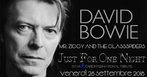 Bowie appuntamenti settembre 2018