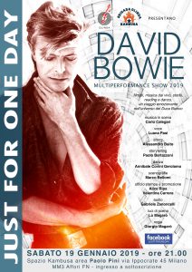 Bowie appuntamenti gennaio 2019